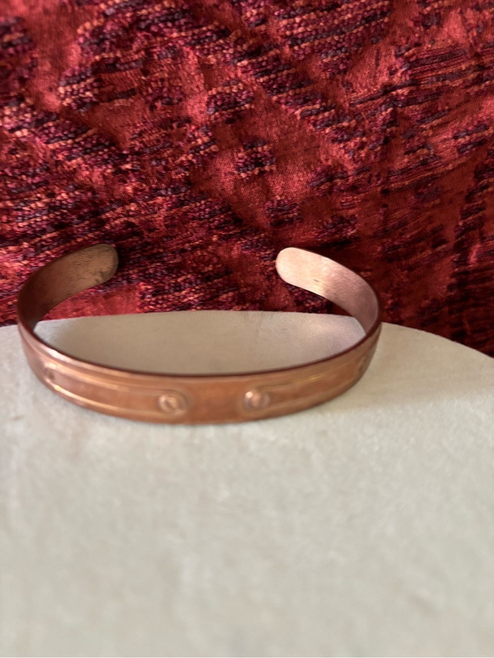 Copper Cuff Bracelet - Rustic Rose Copper man’s vintage Avon bracelet